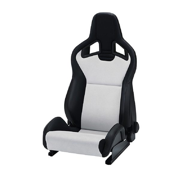 Vinyl black _suede silver-600sq RECARO Sportster CS car seat Grey Cantrell Motorsports