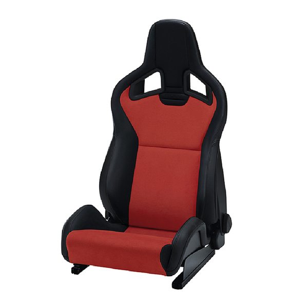 Vinyl black _ suede red 600sq RECARO CROSS Sportster CS vinyl black suede seat RECARO Sportster CS car seat Cantrell Motorsports