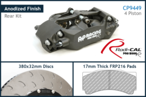 AP Racing by Essex Radi-CAL Competition Brake Kit (Rear CP9449/380mm)- Porsche 992.1 GT3 Cup