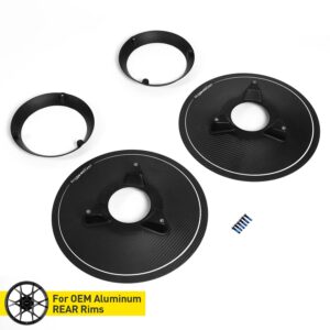 SR DRY CARBON FIBER R-HR AERODISC (for OEM Aluminum REAR Rims) [PORSCHE 718 GT4 RS]