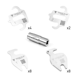 SR PORSCHE MOTORSPORT SPEC LCA CAMBER SHIMS & SOCKET PACK [PORSCHE 992 GT3 RS]